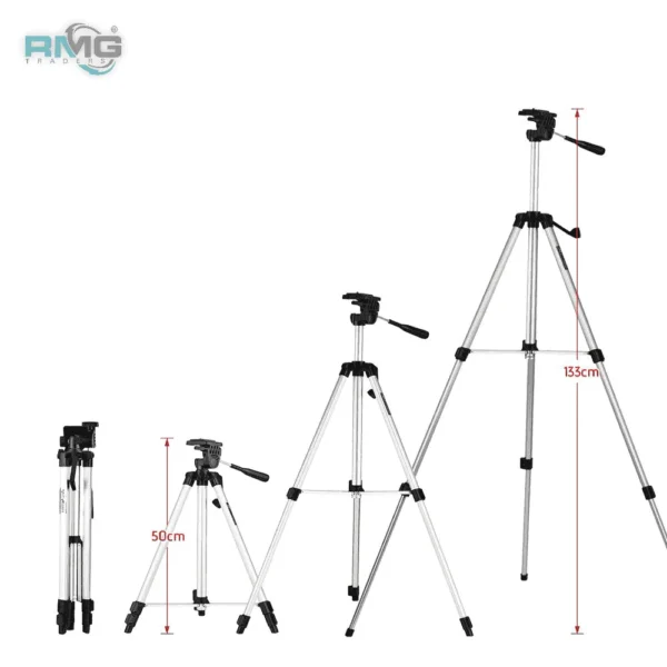 3.5ft Portable Aluminum Tripod Stand for Mobile Phones