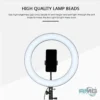 Dimmable 36cm Ring Light with 3 Shades for Photography