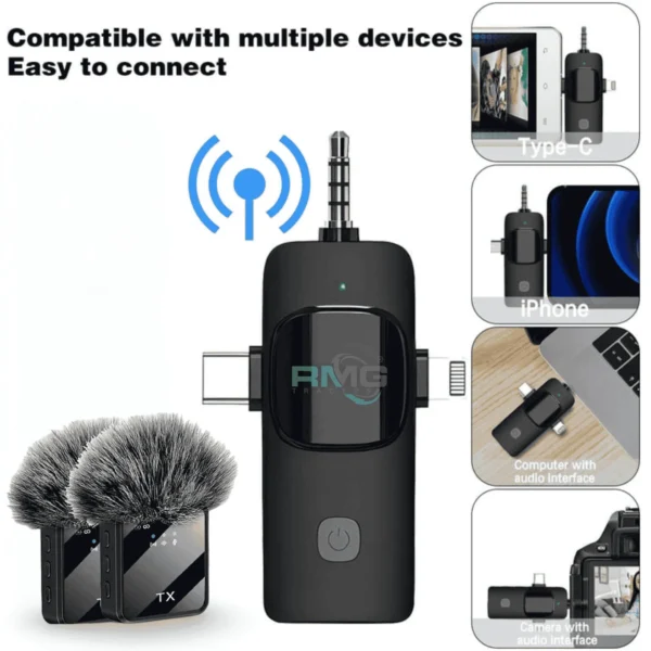 F11-2 Multi-Device Compatible Wireless Microphone