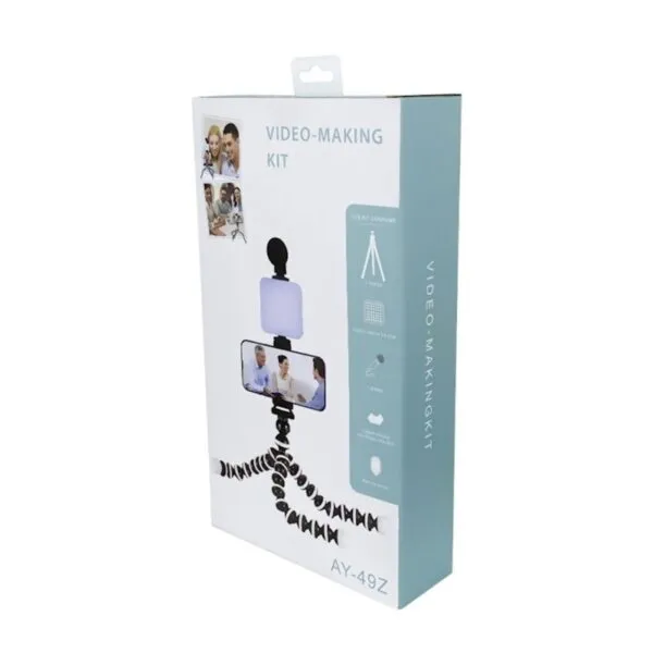 AY-49Z Vlogging Kit with Microphone and Tripod