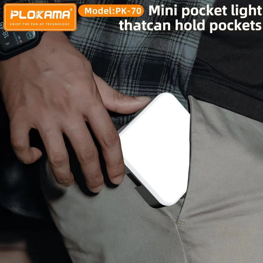 Portable PLOKAMA LED Video Light PK70 for Outdoor Filming