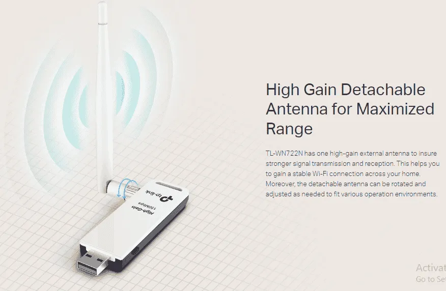 WiFi Adapter USB Tp-Link TL-WN722N 150 Mbps Wireless Dongle