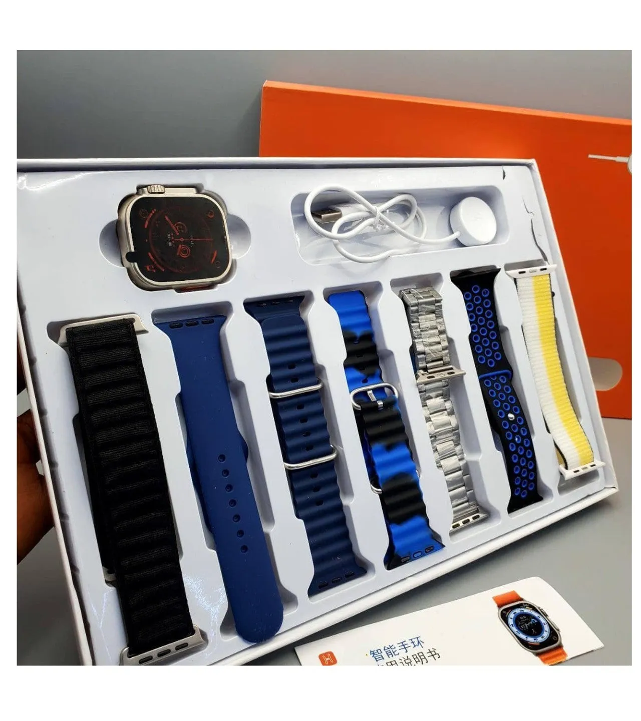 Smart Watch Ultra with Multiple Interchangeable Straps