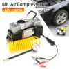 Heavy-Duty Car Tire Pressure Pump with Compact Design.