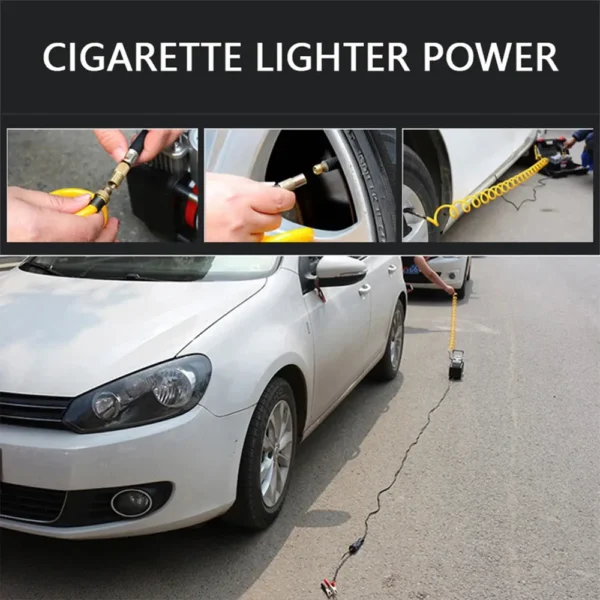 Durable and Efficient Dual Cylinder Tire Air Pump.