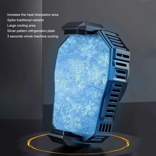 Portable phone cooling fan for vloggers.