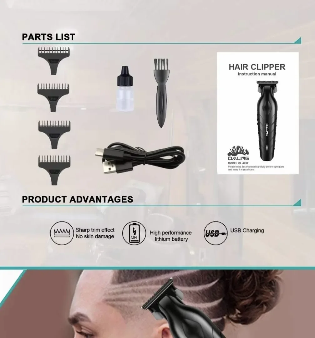 DL-1767 Cordless Hair Clippers