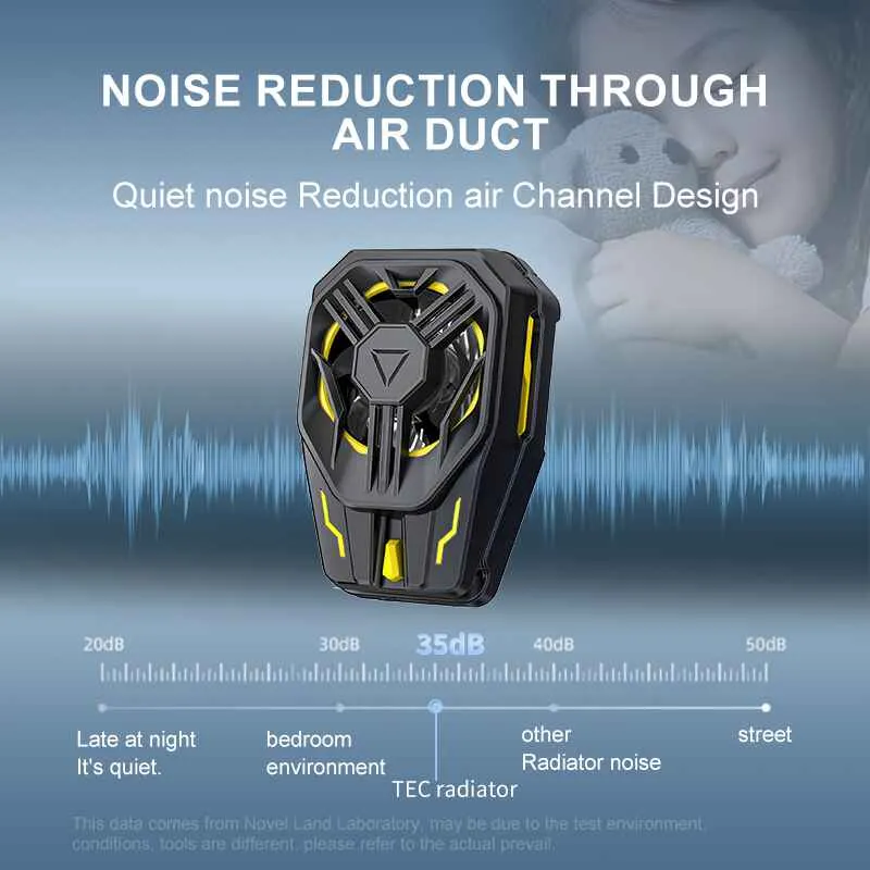 Fast heat dissipation radiator for gaming phones.