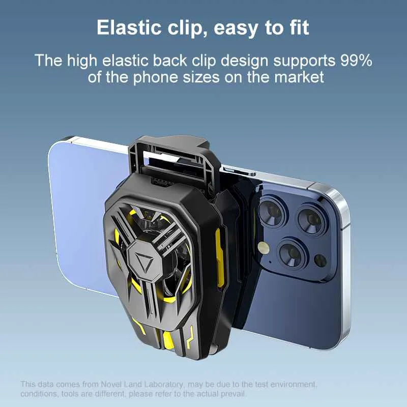 Efficient phone cooler for overheating prevention.