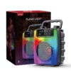Portable Wireless Bluetooth Speaker with Flame LED Design.