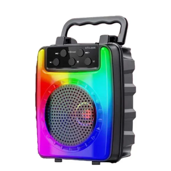 KTS 2006 Bluetooth Speaker with 3" Flame-Type LED Light.