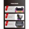 Rechargeable Bluetooth Speaker with 3-Inch Driver and Flame Light.