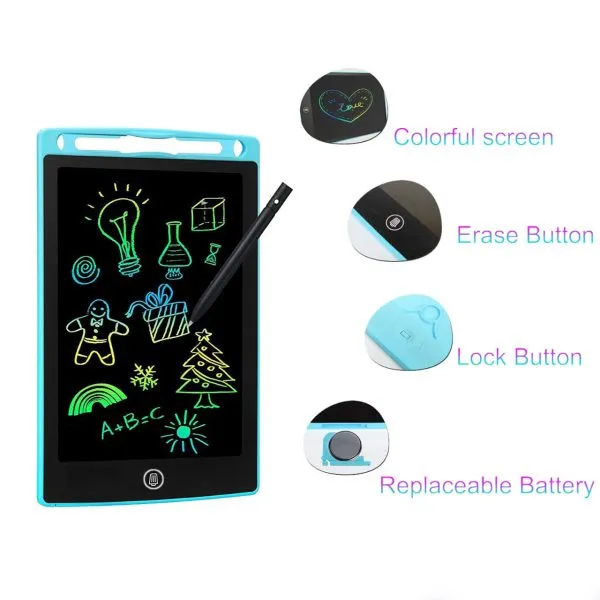 8.5-Inch LCD Writing Tablet for Kids with Stylus