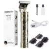 Ergonomic T9 Hair Trimmer with Metal Finish