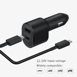 High-Speed Quick Charge 3.0 Car Charger, Ideal for iPhone 12 and Samsung S20, USB C Fast Charging Adapter for Mobile Devices.