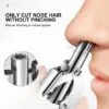 Compact and durable, this stainless steel manual nose hair trimmer is ideal for travel or everyday use