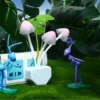 Colorful mushroom LED night lamp as a gift for kids.