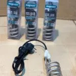 Efficient water heating rod for safe and quick boiling.