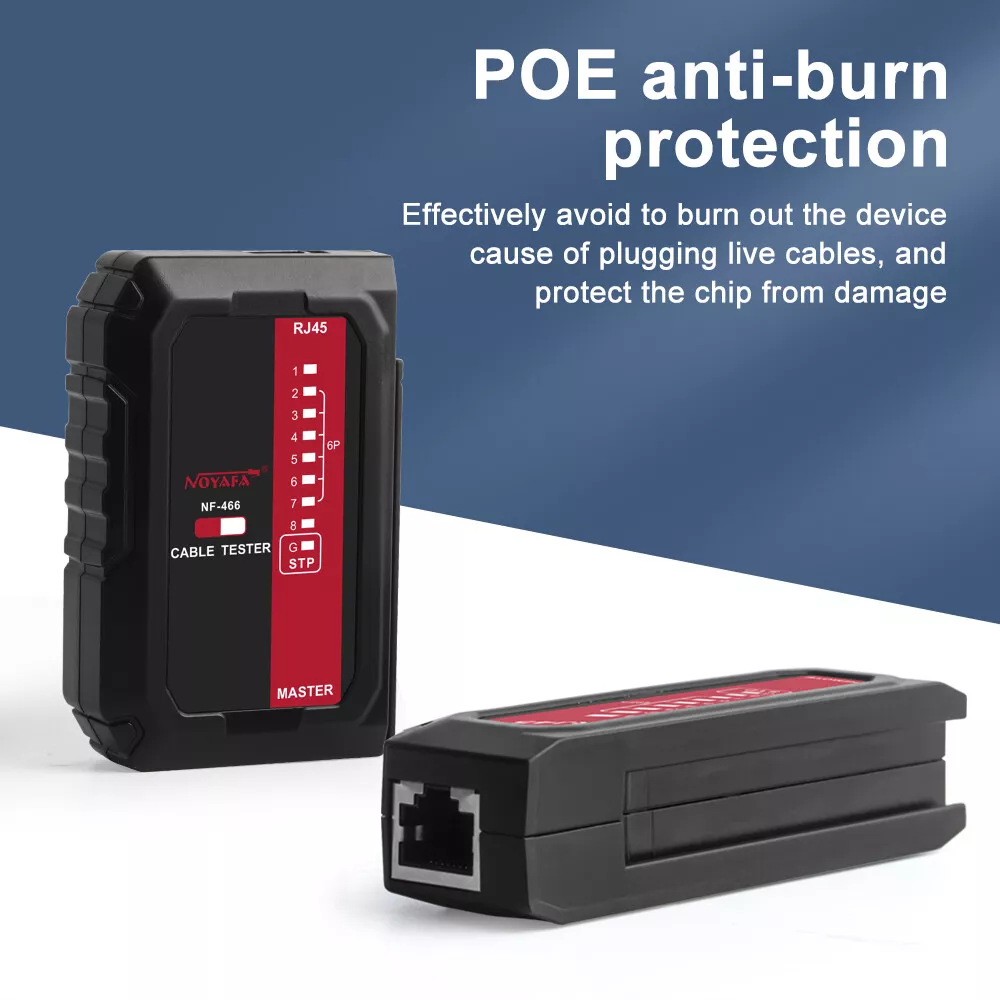 NF-466 Ethernet POE Wire Checker and UTP G1K6 Tester.