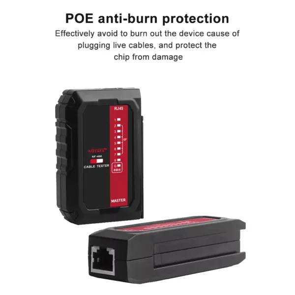 NF-466 POE Cable Tester and UTP Network Diagnostic Tool.