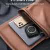 Compact foldable wireless charging station.