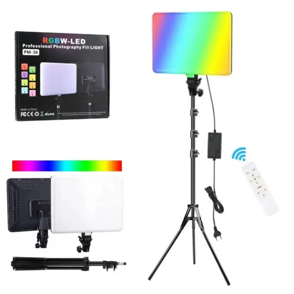Studio-quality LED RGB ring light for influencers.