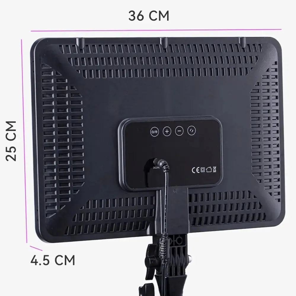 PM-36 ring light for vibrant and adjustable lighting effects.