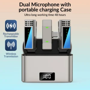 Wireless mic for interviews and podcasts.