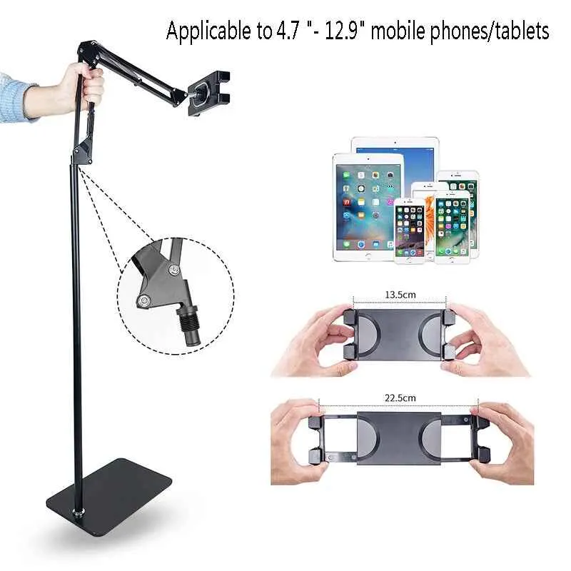 Ergonomic tripod for mobile/tablet video production.