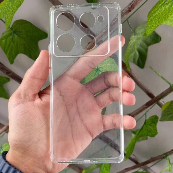 Infinix Note 40 Pro silicone back cover with dustplug protection.