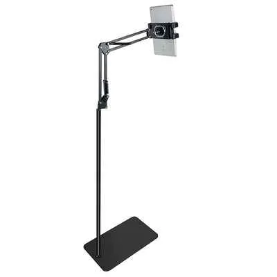 Floor stand for tablet and mobile video recording.