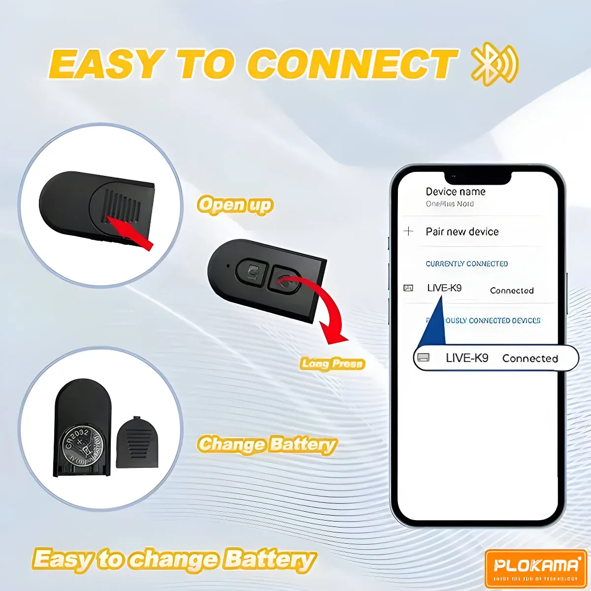 Adjustable tripod stand with light for selfies.