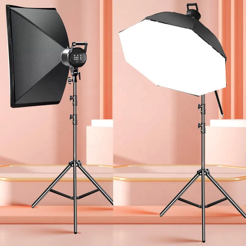 Foldable and compact light stand for influencers.