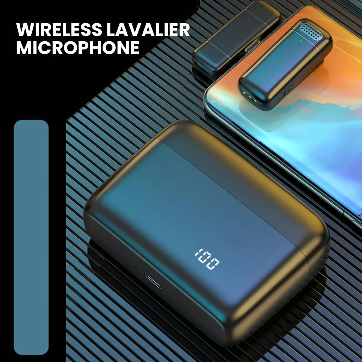 Compact wireless mic for YouTube and TikTok creators.