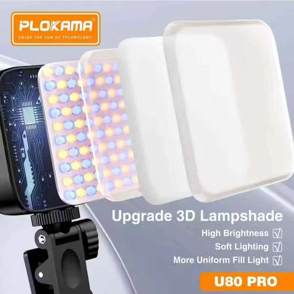 Compact Plokma U80 Pro Lighting for videography.