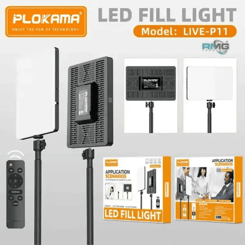 Plokama Live P11 LED Video Conference Light with Remote Control