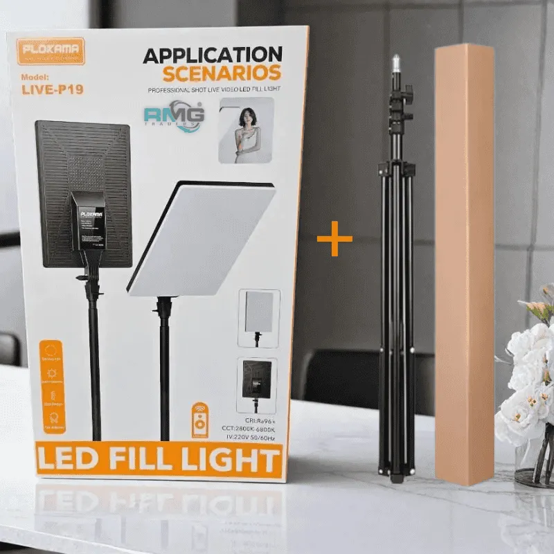 Plokama P19 content creation light with stand