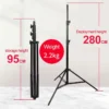 7ft adjustable aluminum lighting stand for studio use.
