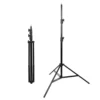 Aluminum tripod stand for lighting and content creation.