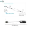 High-Speed USB 3.0 Ethernet Adapter featuring RJ45 Gigabit LAN