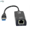 RJ45 USB Ethernet adapter for 10/100/1000 Mbps connectivity.