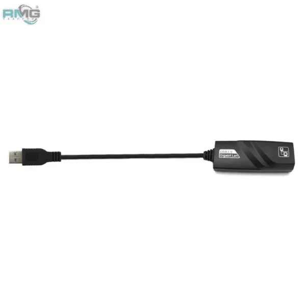 USB network adapter with Gigabit LAN support.