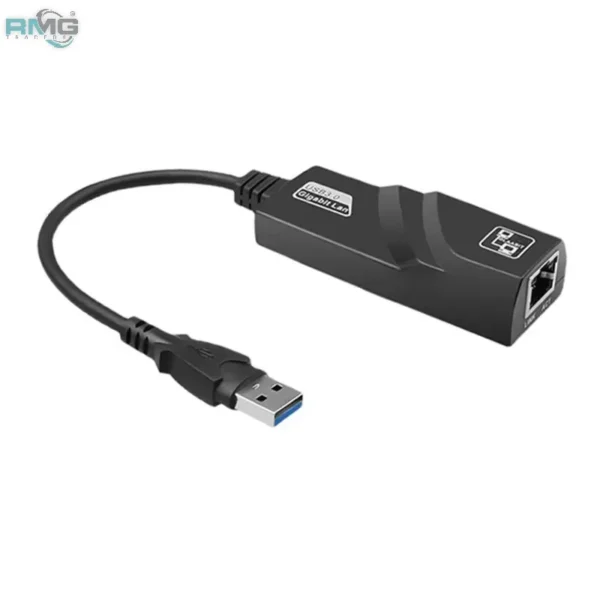 High-speed USB 3.0 to RJ45 network adapter.
