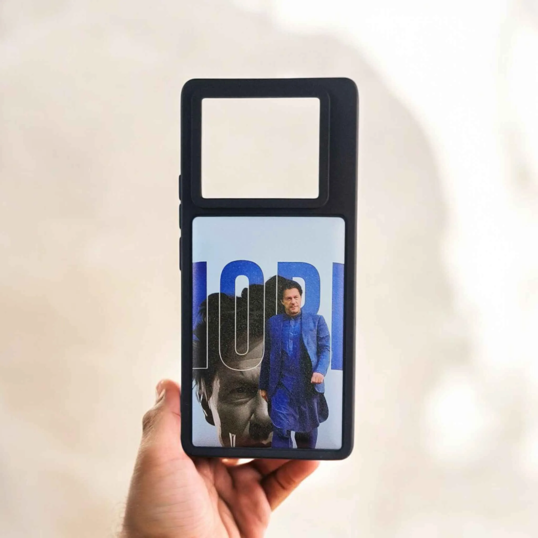 Infinix Note 40 Pro soft TPU back cover with Imran Khan design.