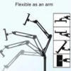 Mobile/tablet bracket with adjustable tripod for video recording.
