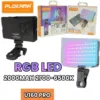 Rechargeable LED light with 2000mAh battery for extended use.