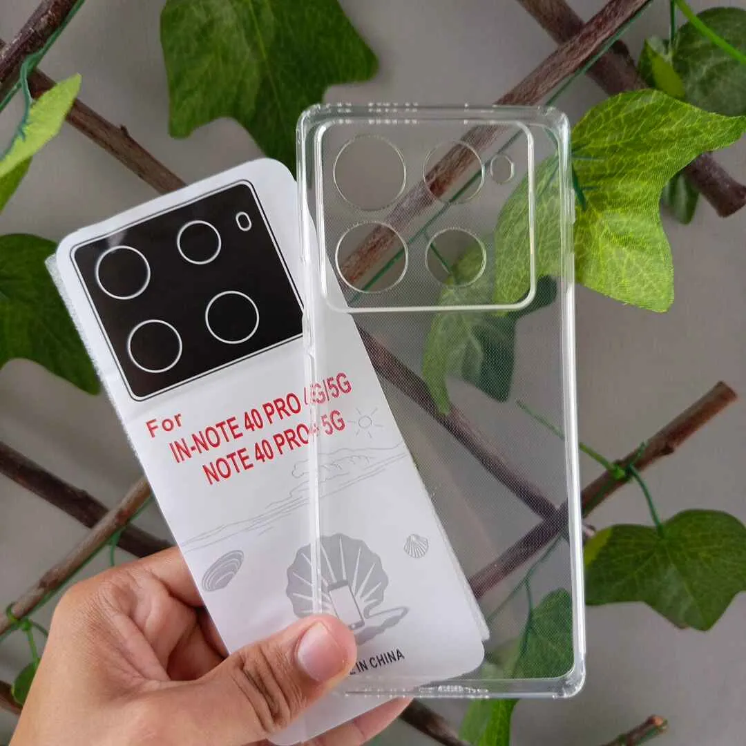 Lightweight silicone case for Infinix Note 40 Pro 4G/5G.