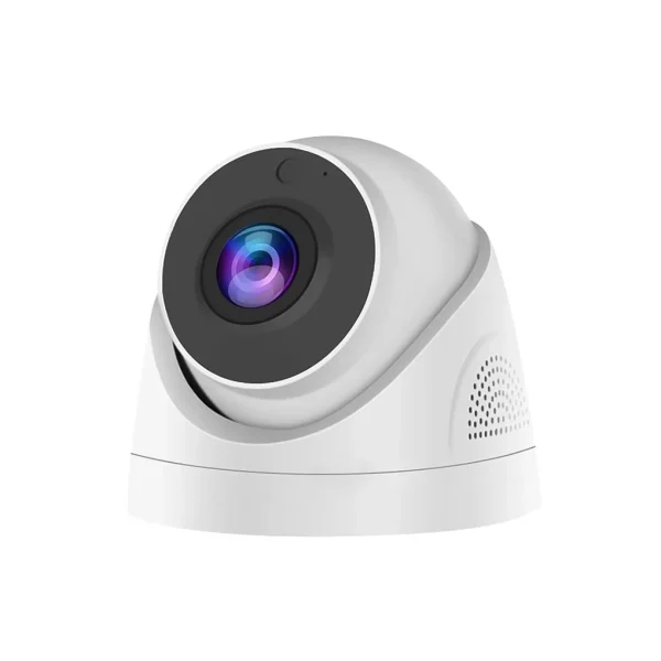 Compact HB46 smart home surveillance camera with two-way audio.