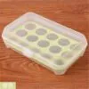 Portable Plastic Egg Holder with Lid