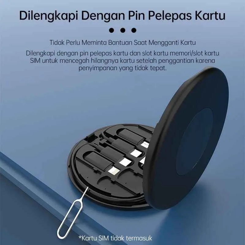 Compact and Portable 6-in-1 Charging Cable for Travel